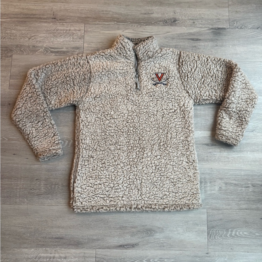 Cozy University of Virginia Sherpa Quarter-Zip Pullover